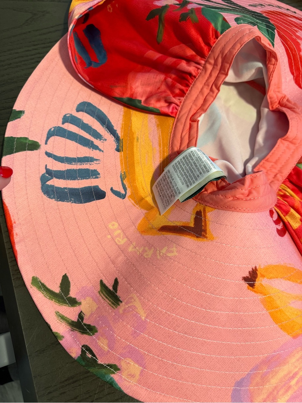 Farm Rio Sun Hat with Ties - Picture 9 of 10